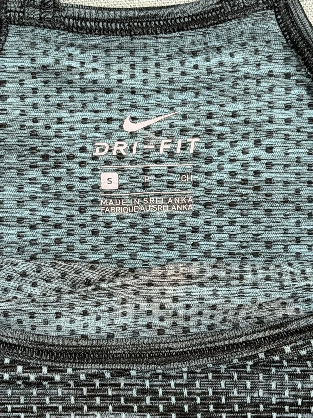 Nike Women's Black/Green Heathered Strappy Tank Top Dri-fit Gym Outdoors